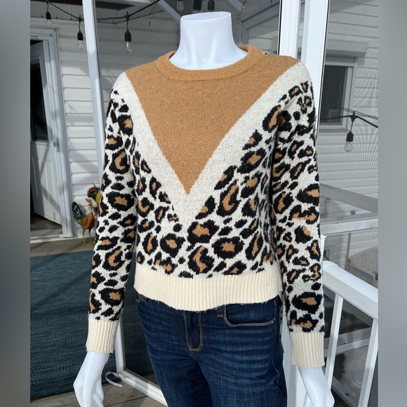 Vero Modo Leopard Print Sweater - Picture 1 of 3